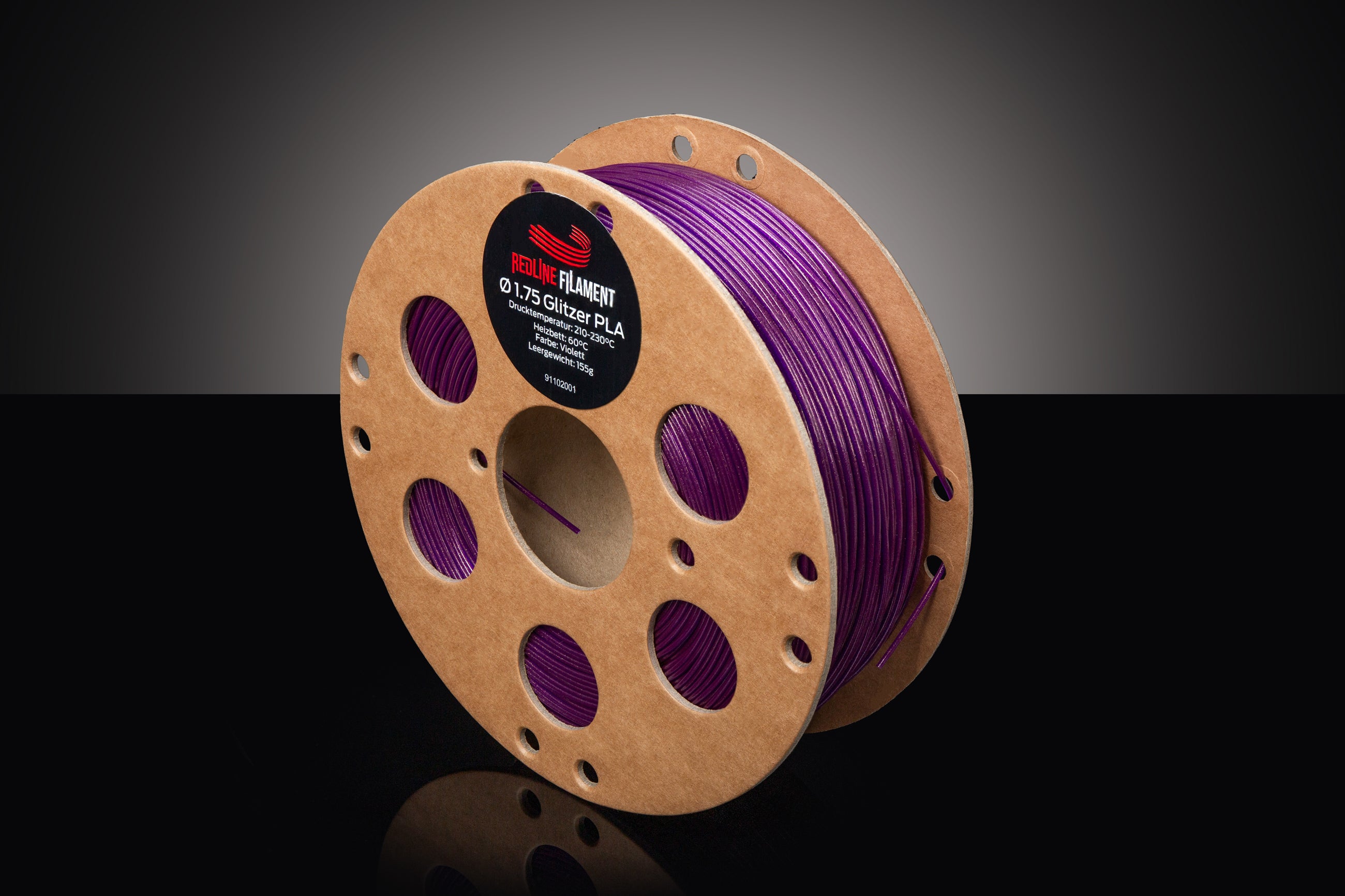 PLA Filament Glitzer Violett