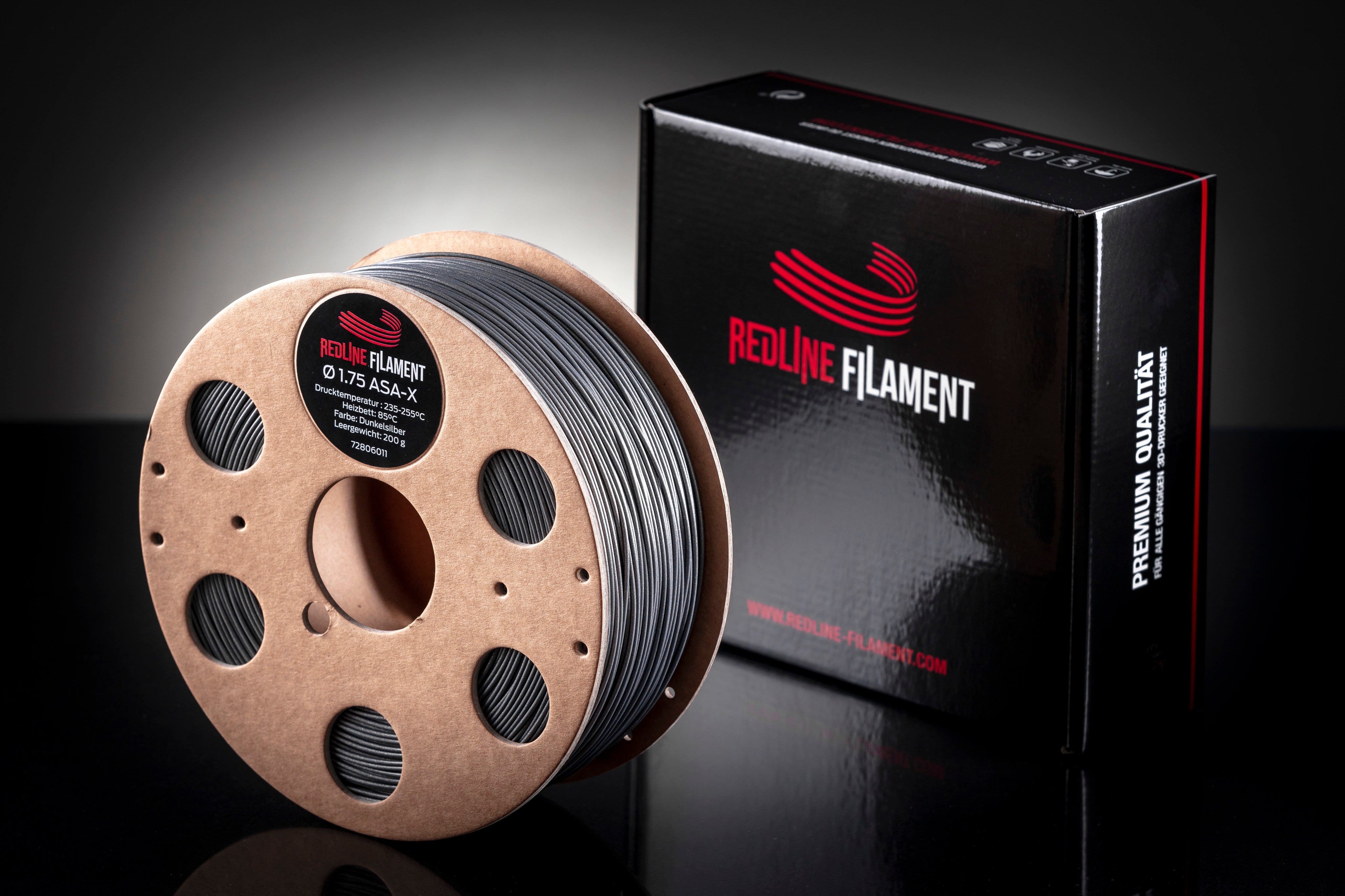ASA-X Filament Dunkelsilber (1,75mm)