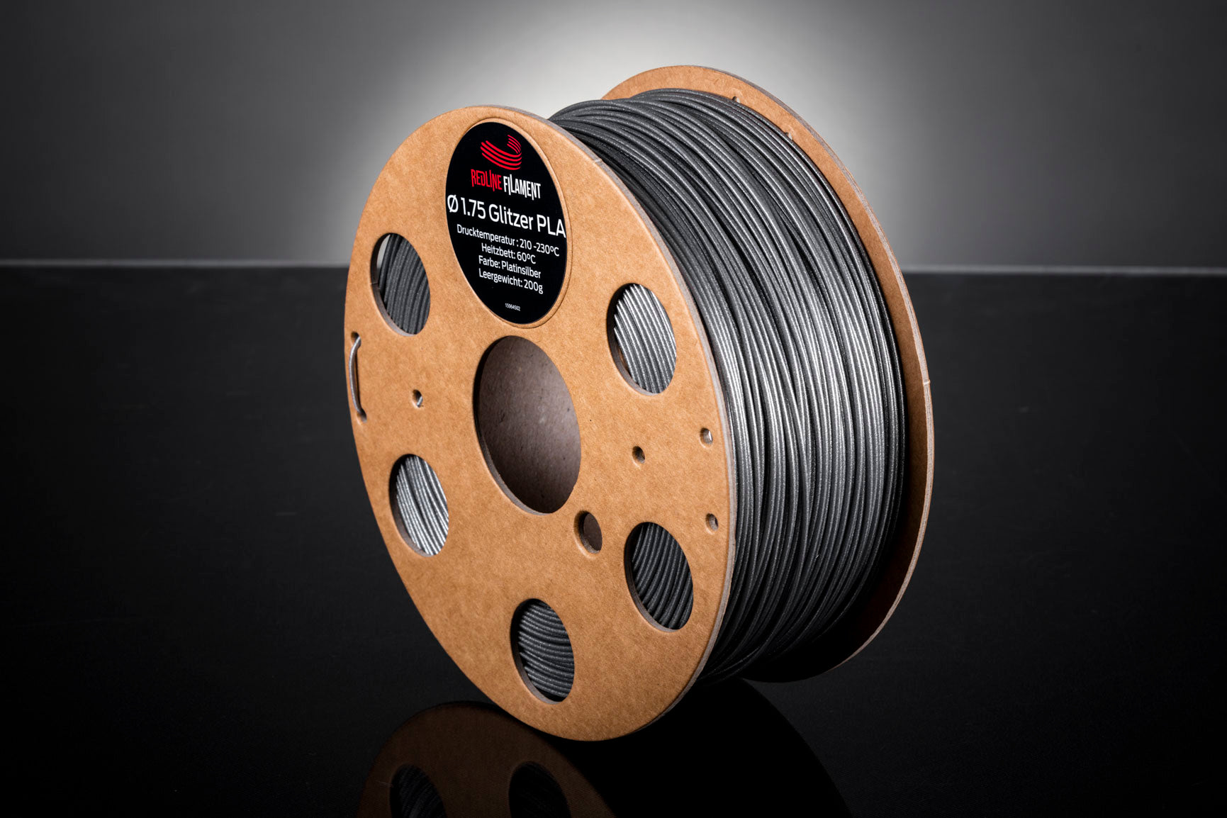 Glitzer PLA Platinsilber (2,85mm)