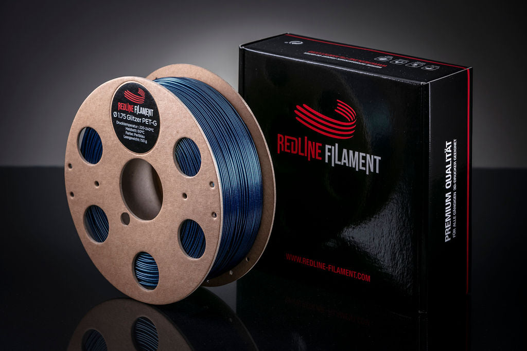 PET-G Glitzer Perlblau
