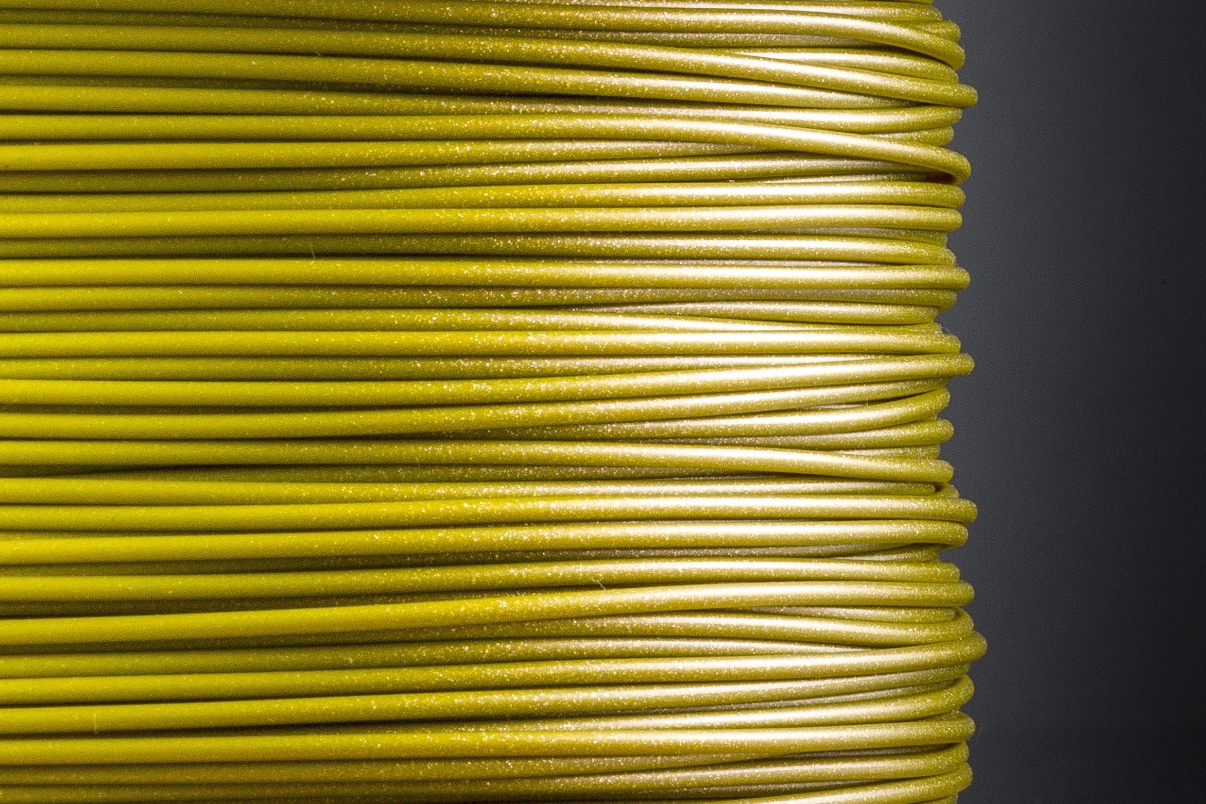 Glitzer PLA Sample (1,75mm) Glitzer PLA Sample REDLINE FILAMENT Olivgelb 1.75 50 g