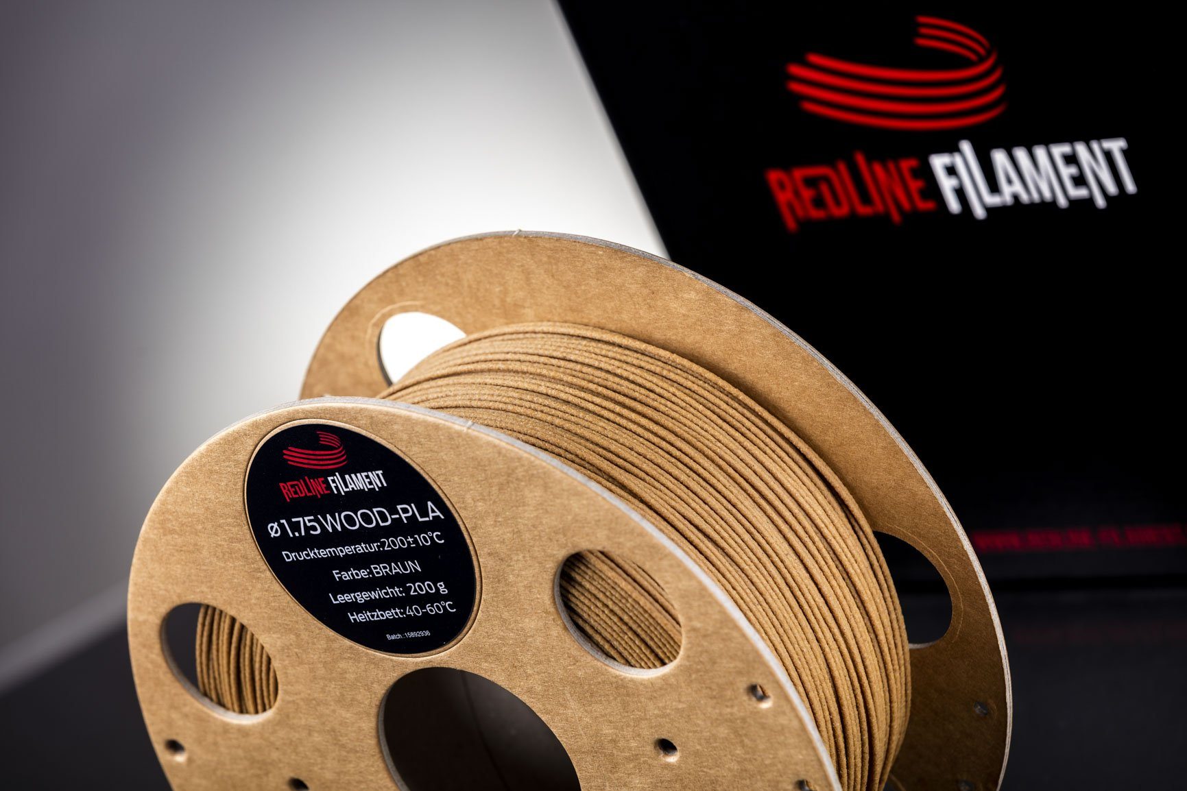 Holz Filament Braun WOOD-PLA FILAMENT REDLINE FILAMENT