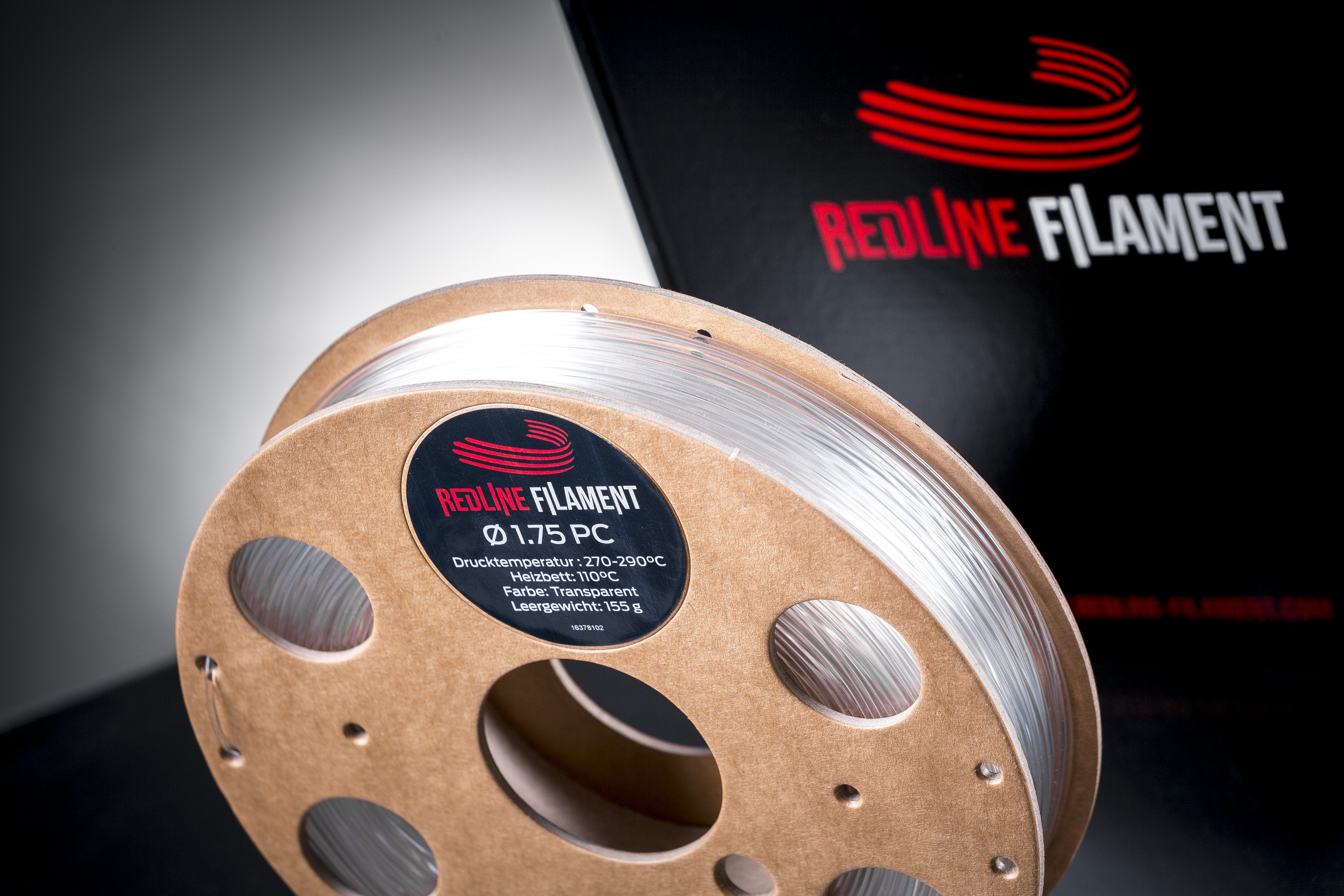 PC Transparent (0,5kg 1,75mm) REDLINE FILAMENT