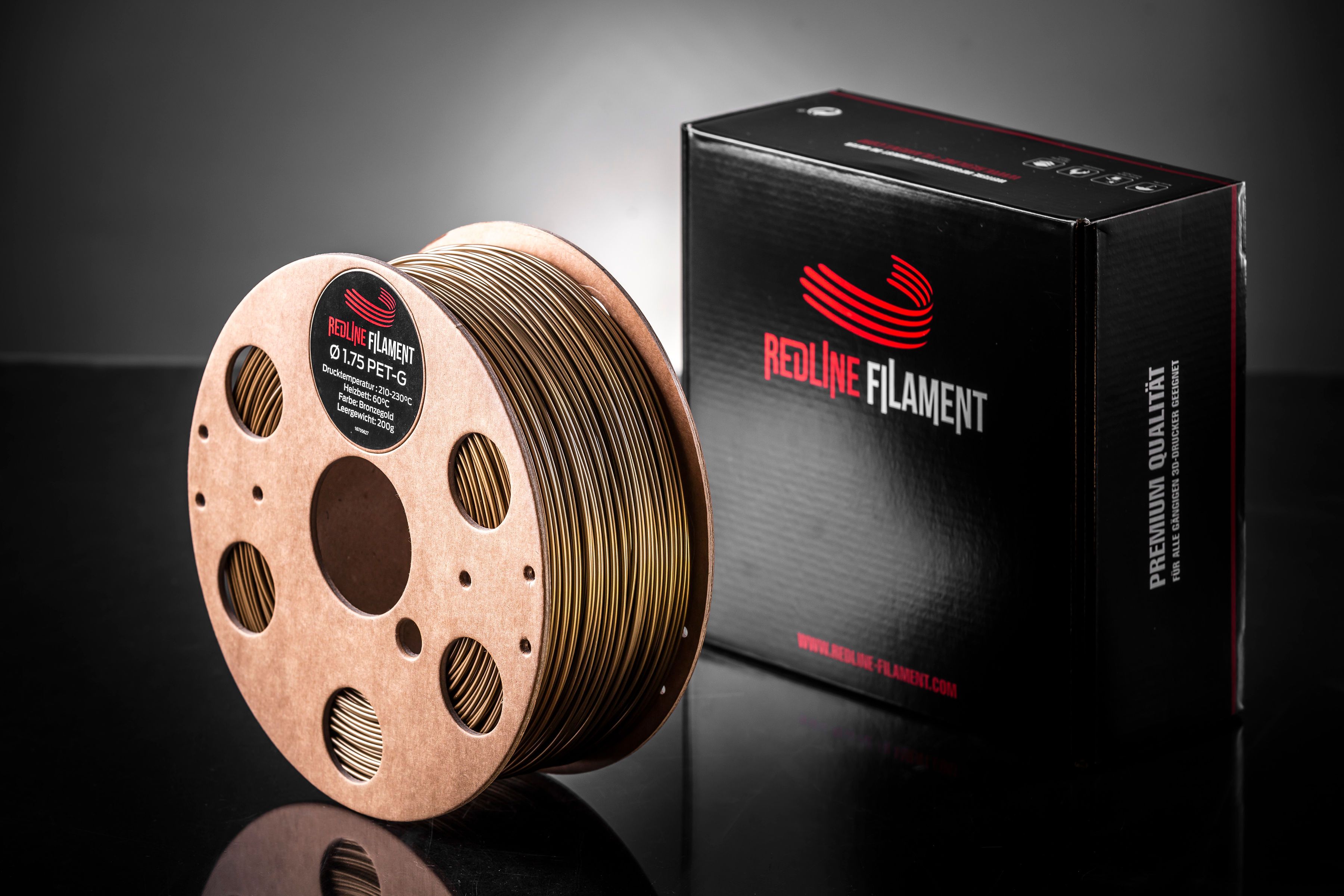 PET-G Bronzegold PET-G REDLINE FILAMENT