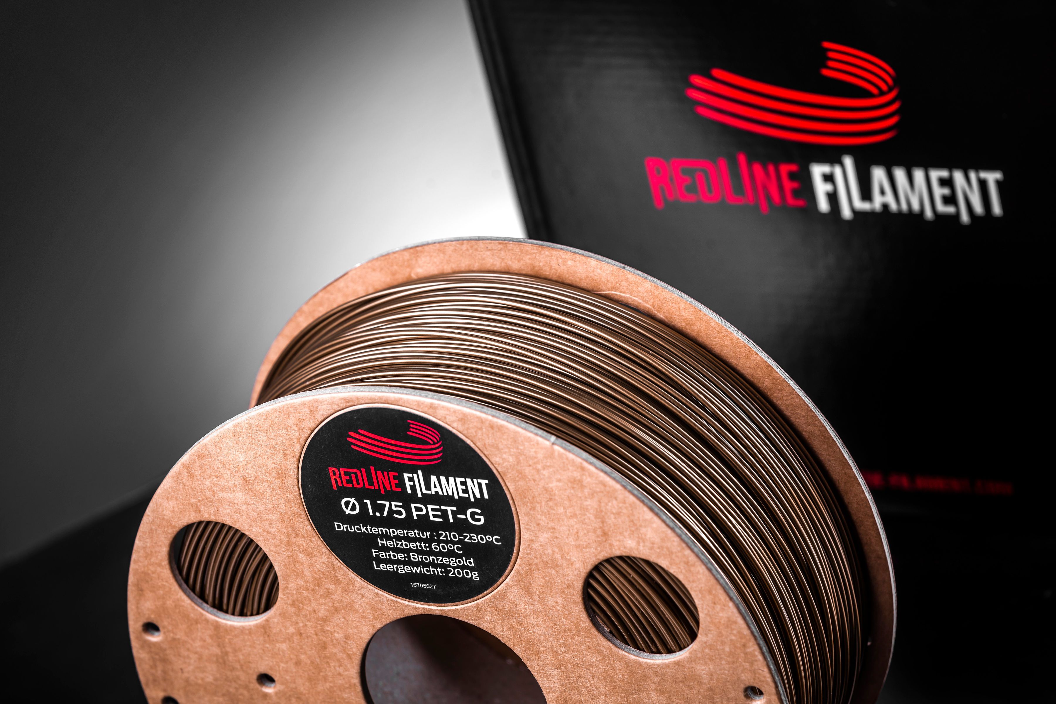 PET-G Bronzegold PET-G REDLINE FILAMENT