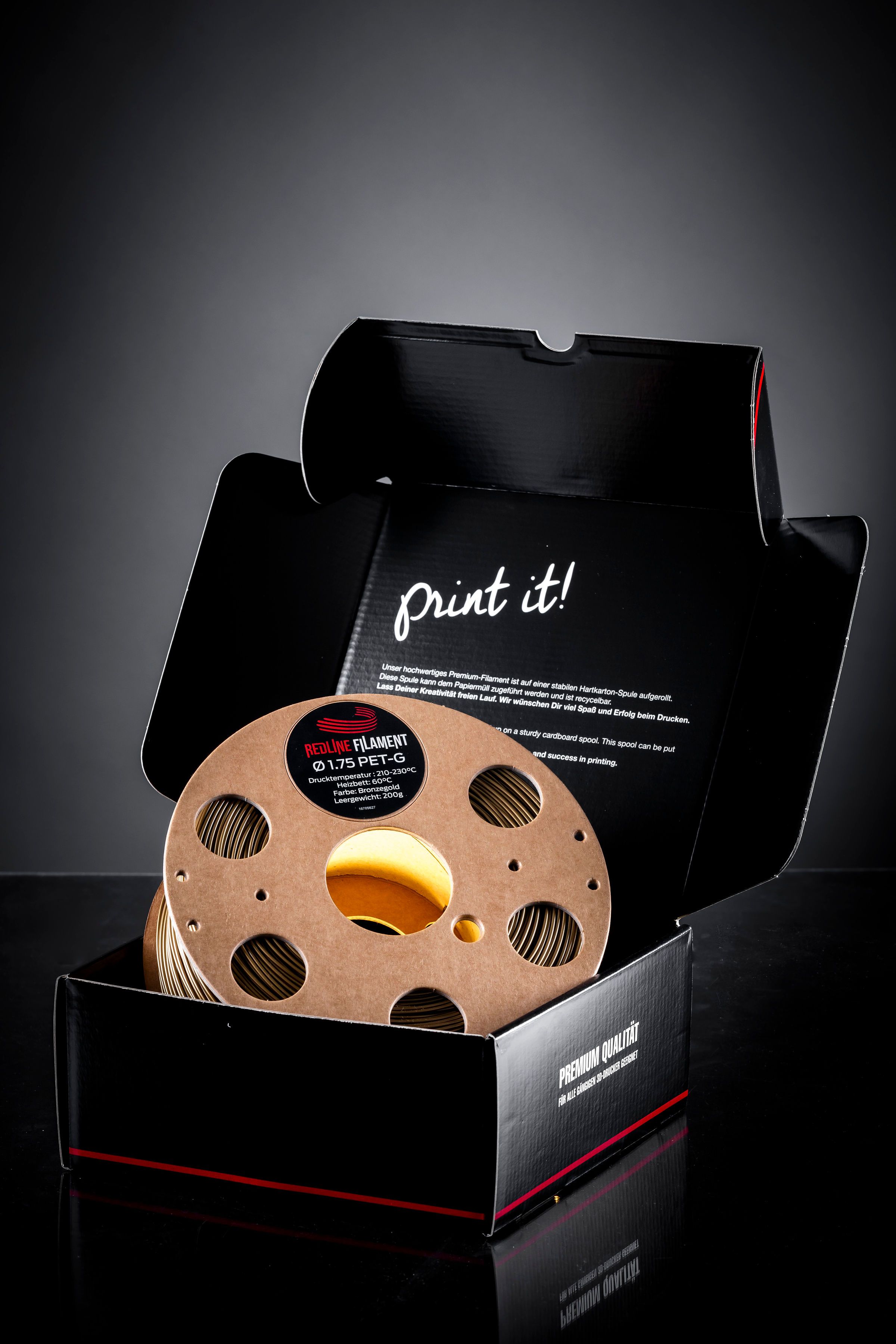 PET-G Bronzegold PET-G REDLINE FILAMENT
