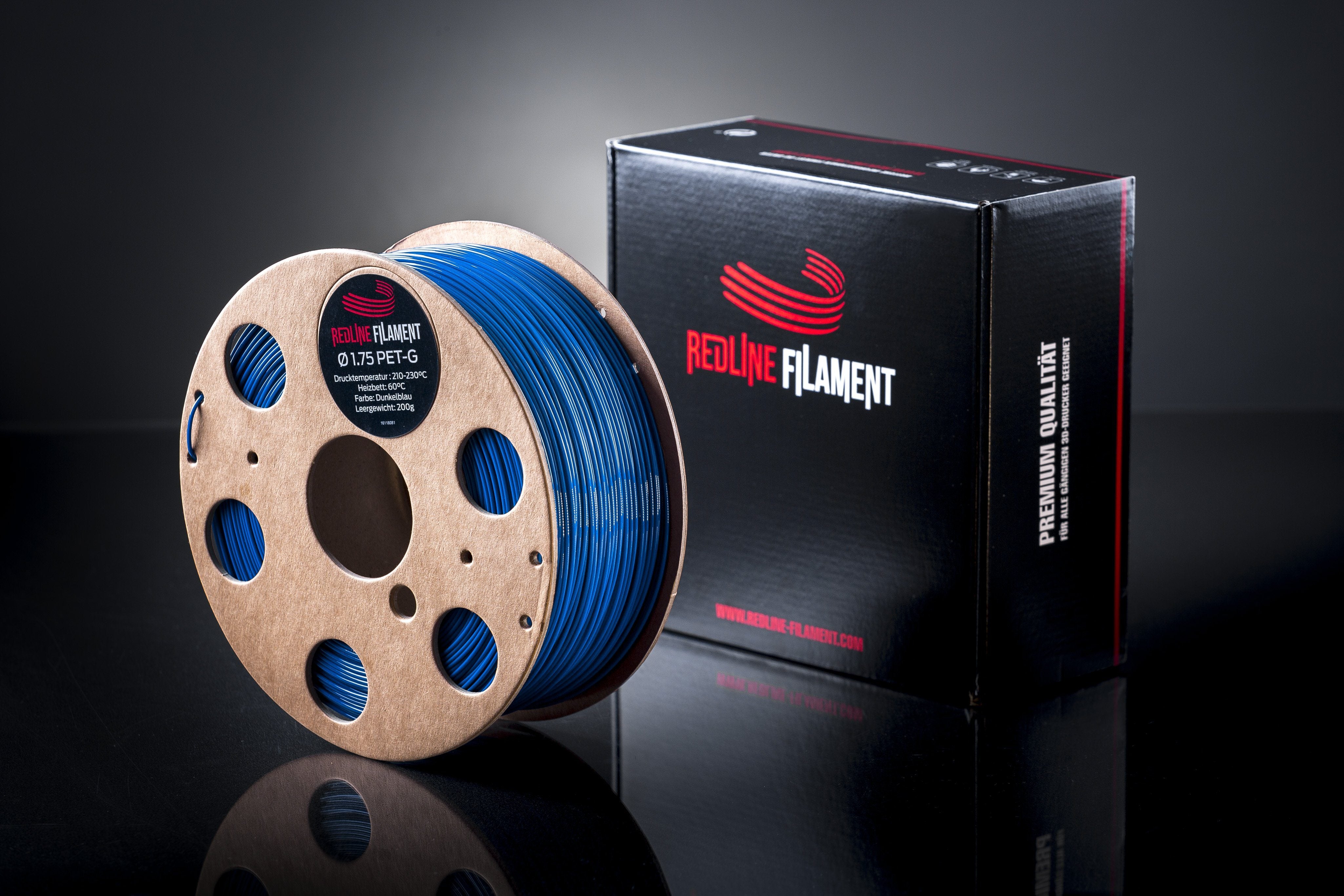 PET-G Filament Dunkelblau PET-G REDLINE FILAMENT
