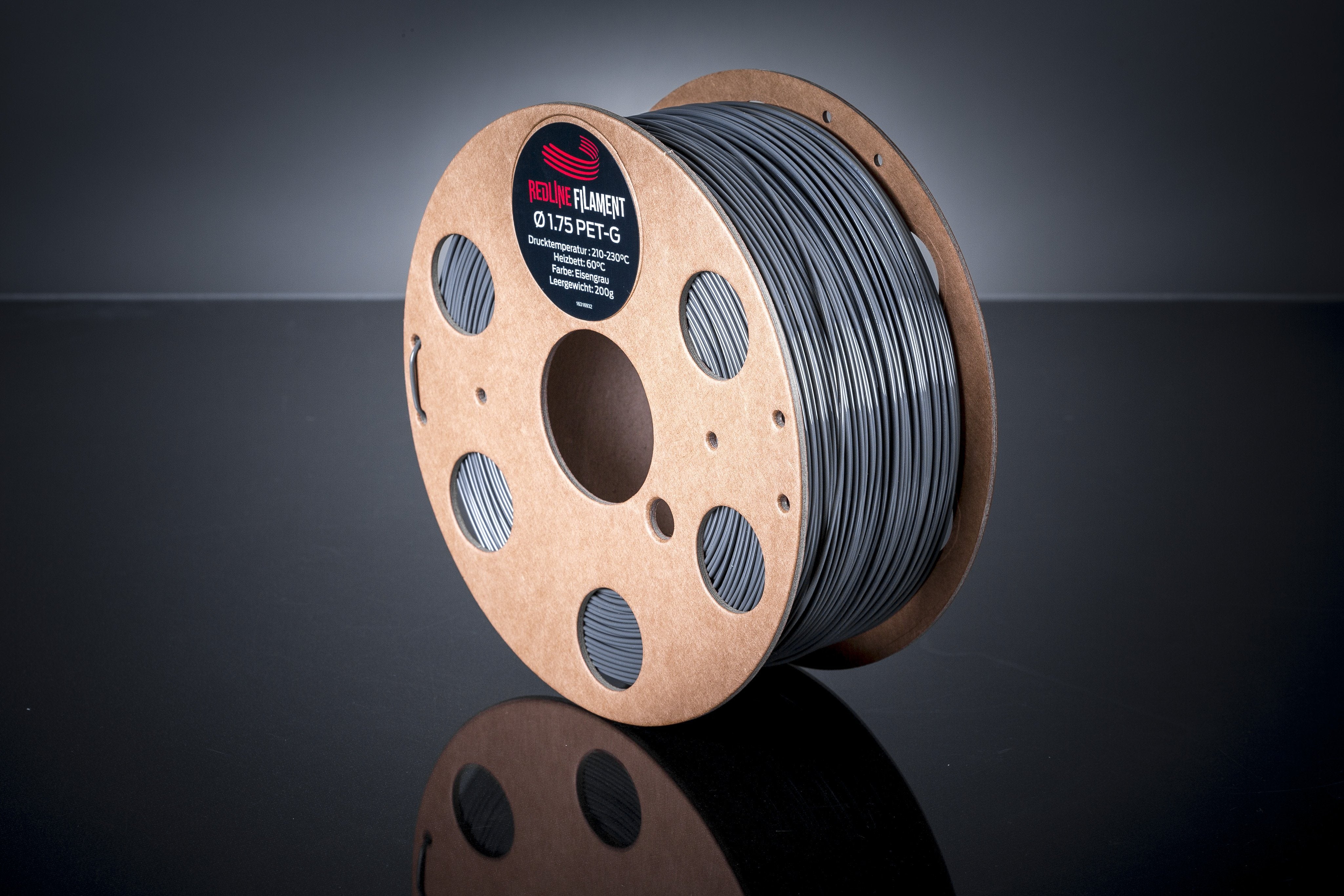 PET-G Filament Eisengrau PET-G REDLINE FILAMENT