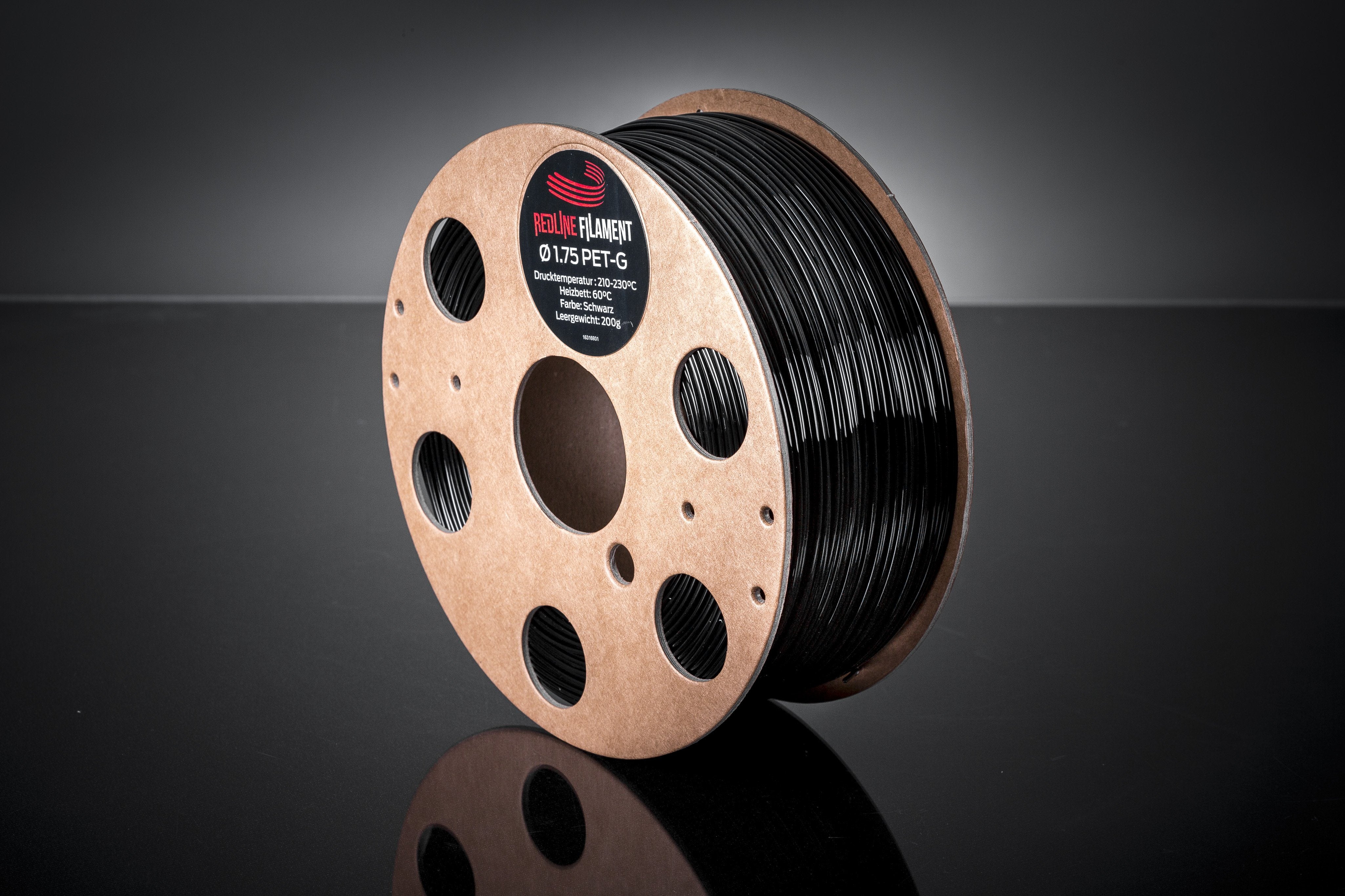 PET-G Filament Schwarz PET-G REDLINE FILAMENT