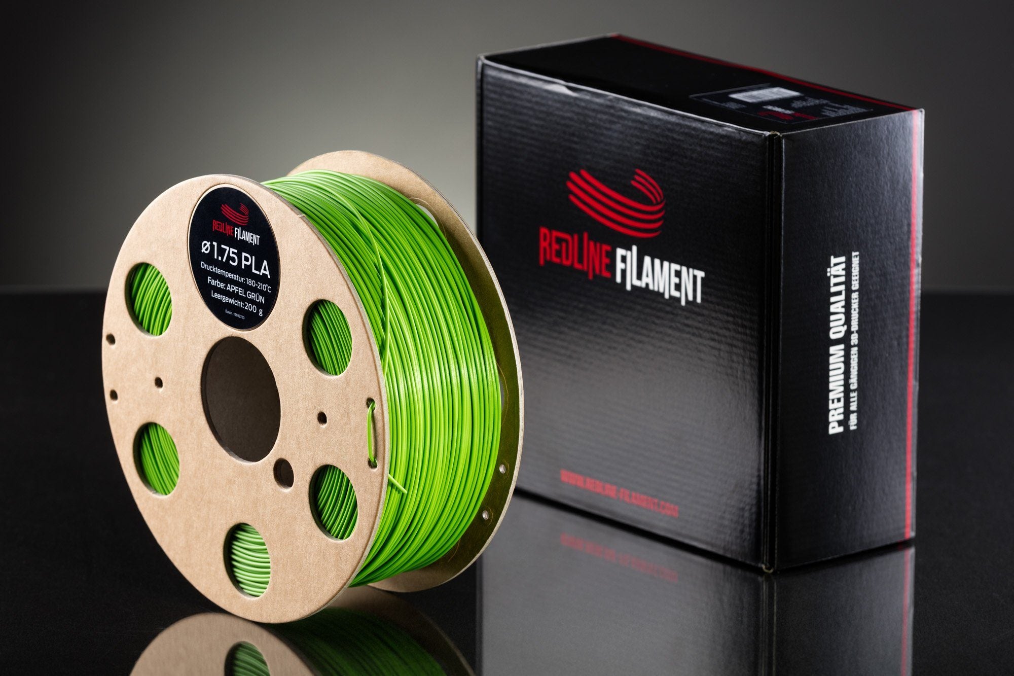 PLA Filament Apfelgrün PLA FILAMENT REDLINE FILAMENT
