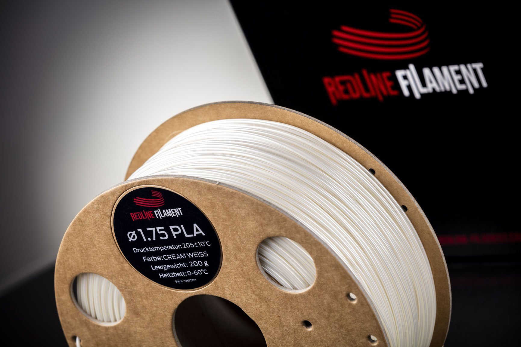 PLA Filament Cream Weiß (Seidenweiß) PLA FILAMENT REDLINE FILAMENT
