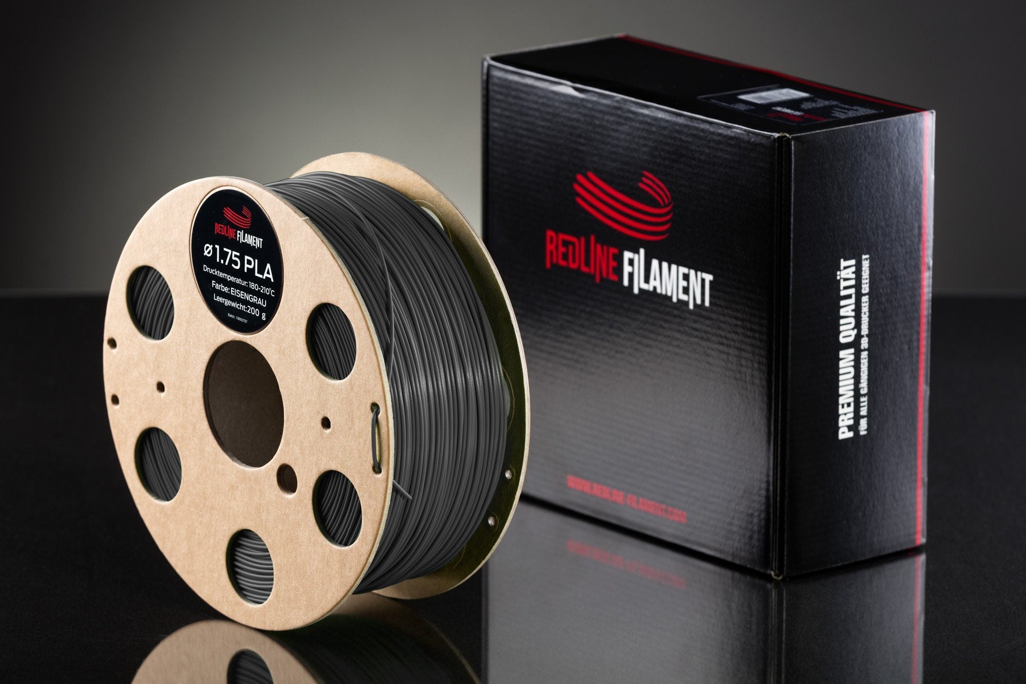 PLA Filament Eisengrau PLA FILAMENT REDLINE FILAMENT