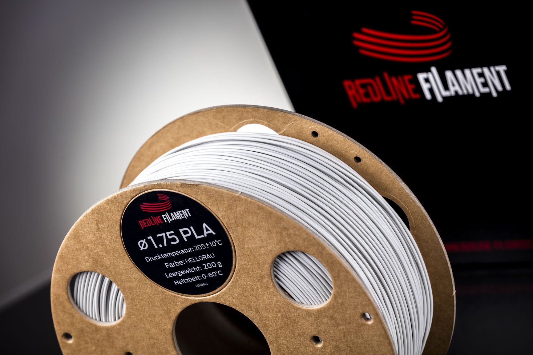 PLA Filament Hellgrau PLA FILAMENT REDLINE FILAMENT
