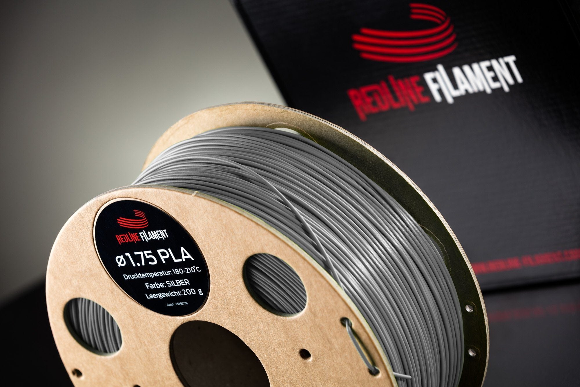 PLA Filament Silber PLA FILAMENT REDLINE FILAMENT