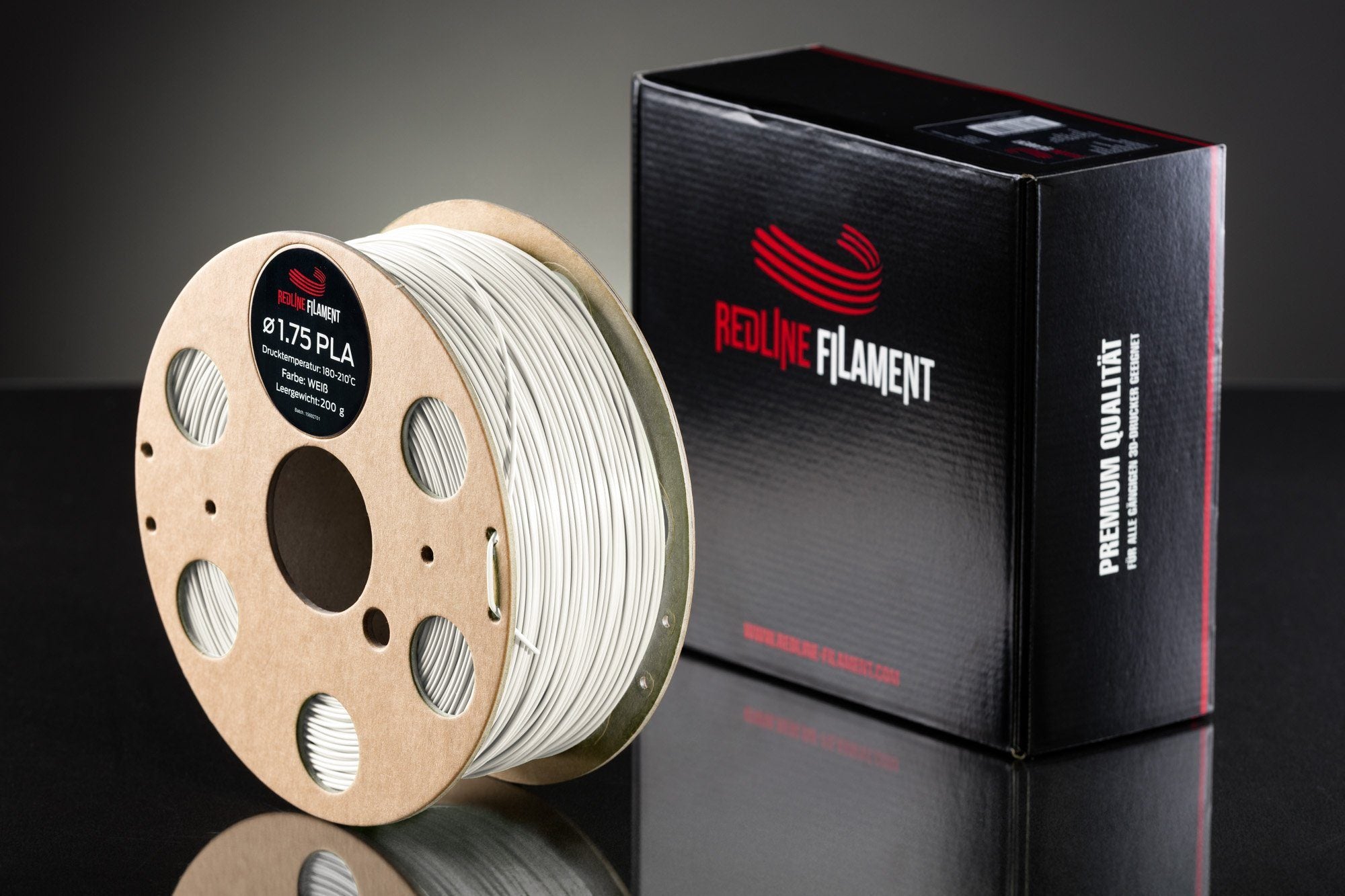 PLA Filament Weiß PLA FILAMENT REDLINE FILAMENT