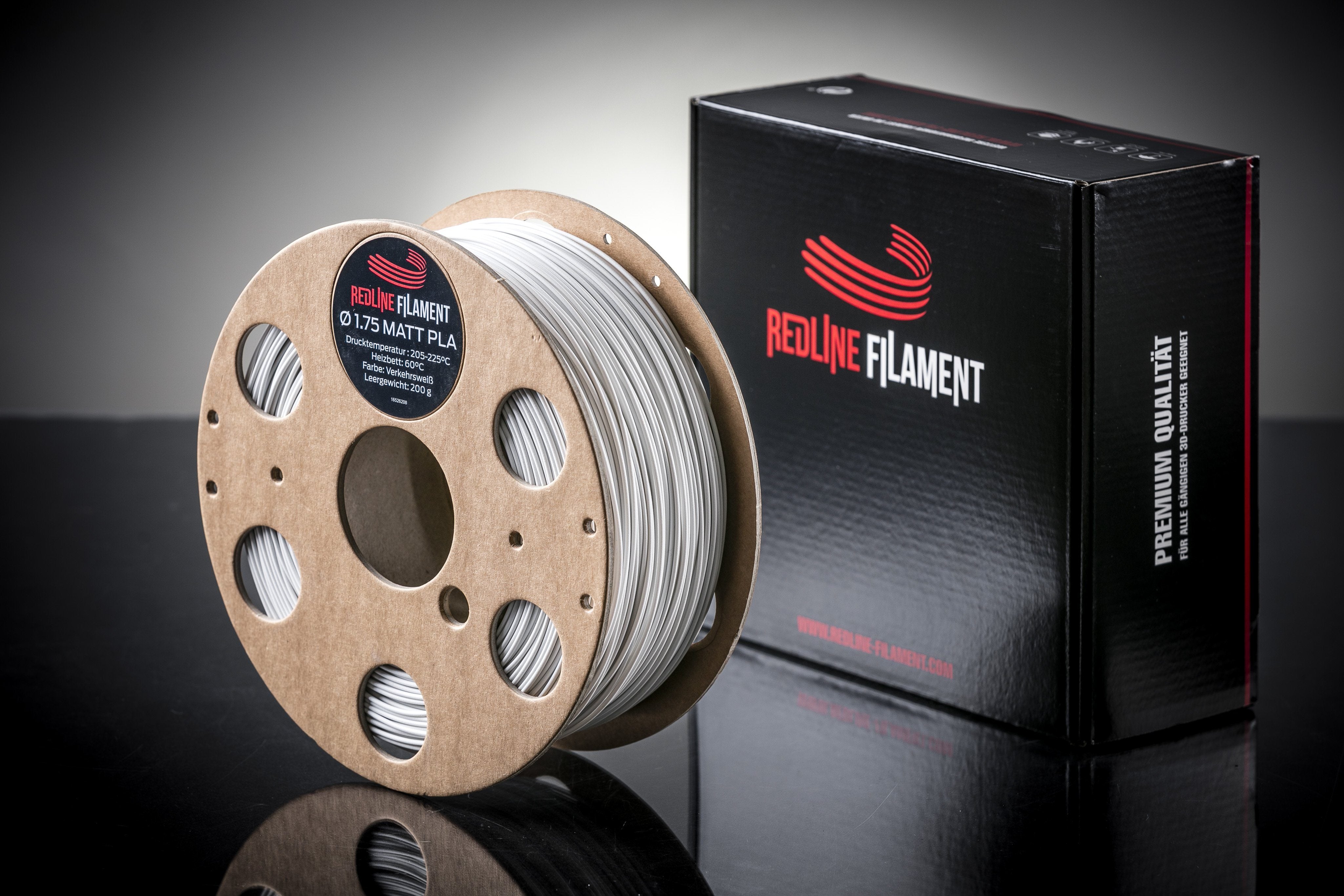 PLA Matt Verkehrsweiß REDLINE FILAMENT