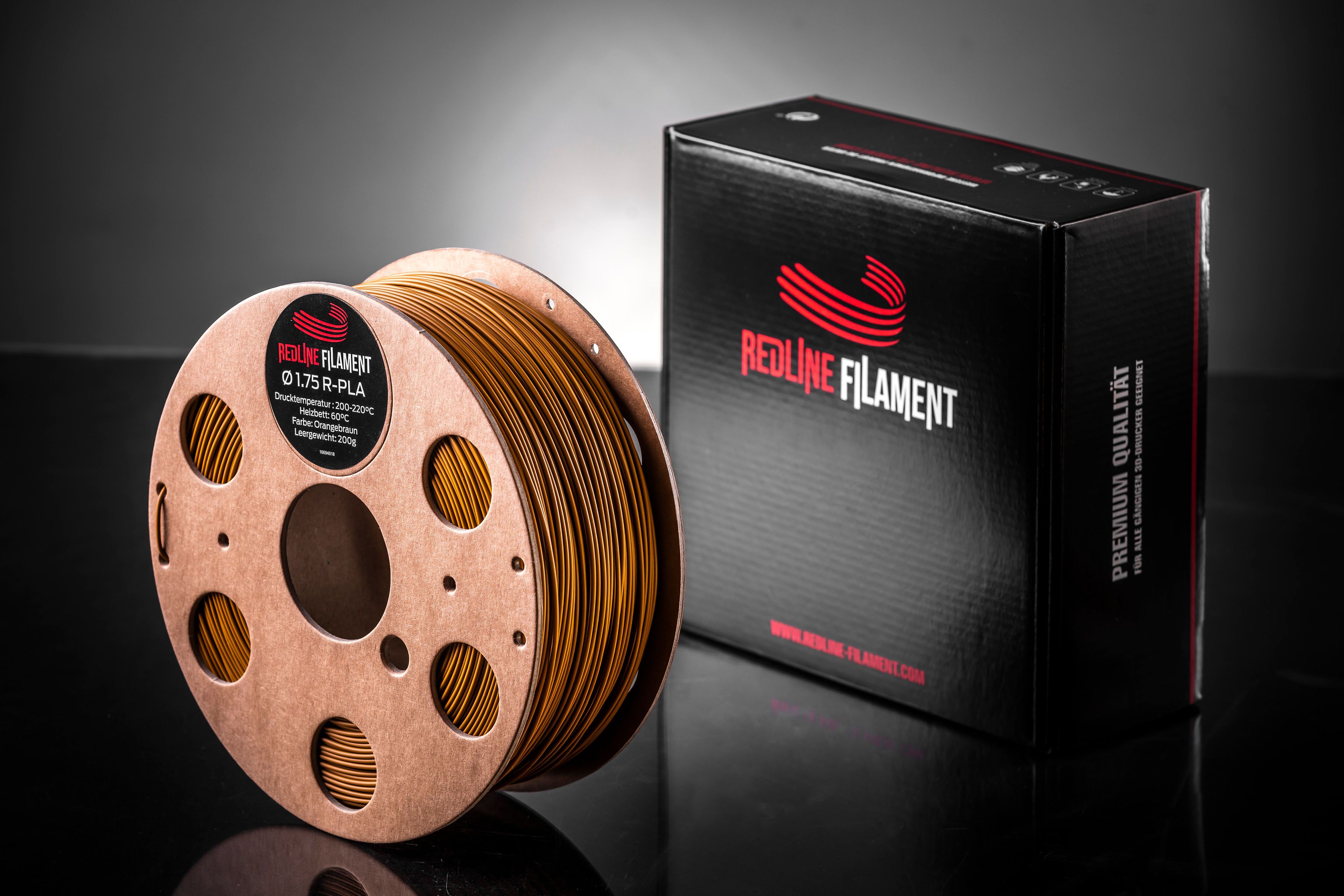 R-PLA Orangebraun REDLINE FILAMENT