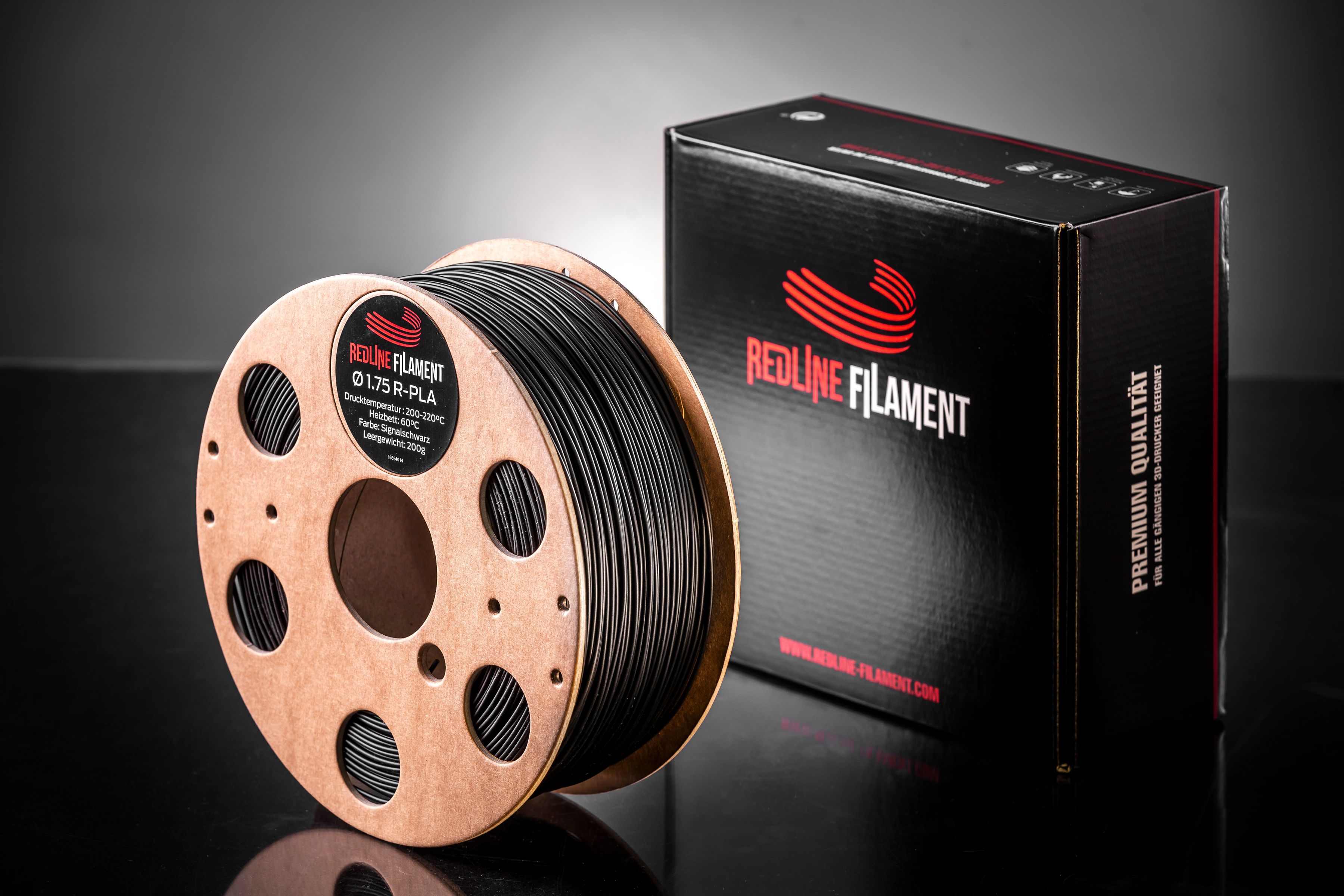 R-PLA Signalschwarz REDLINE FILAMENT
