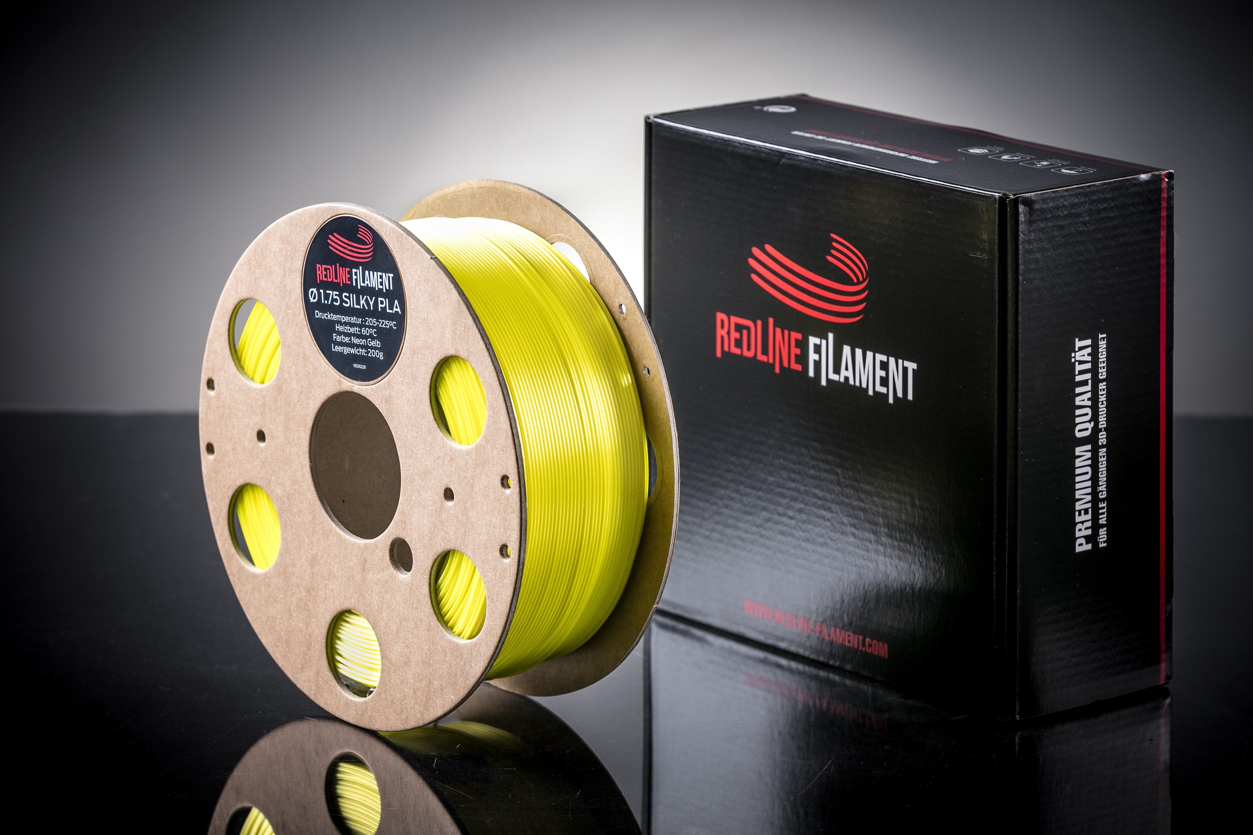 Silky PLA NEON Gelb Silky REDLINE FILAMENT