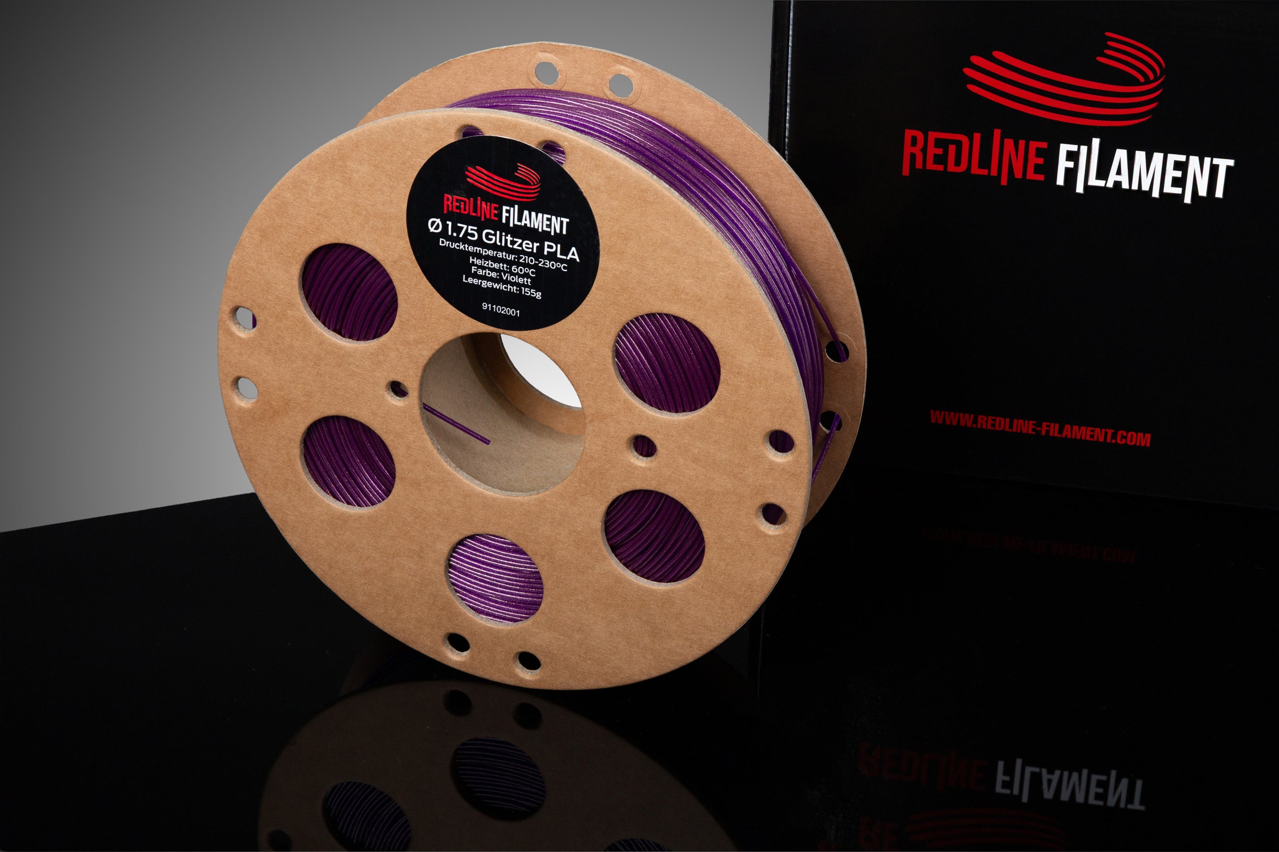 PLA Filament Glitzer Violett