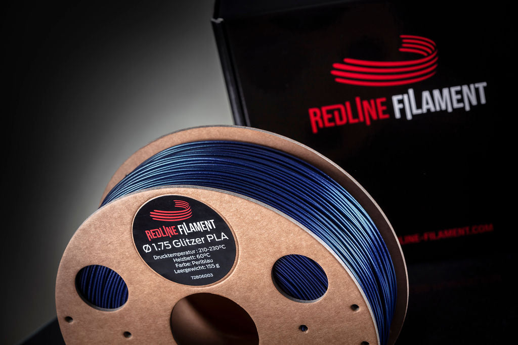 Glitzer PLA Perlblau