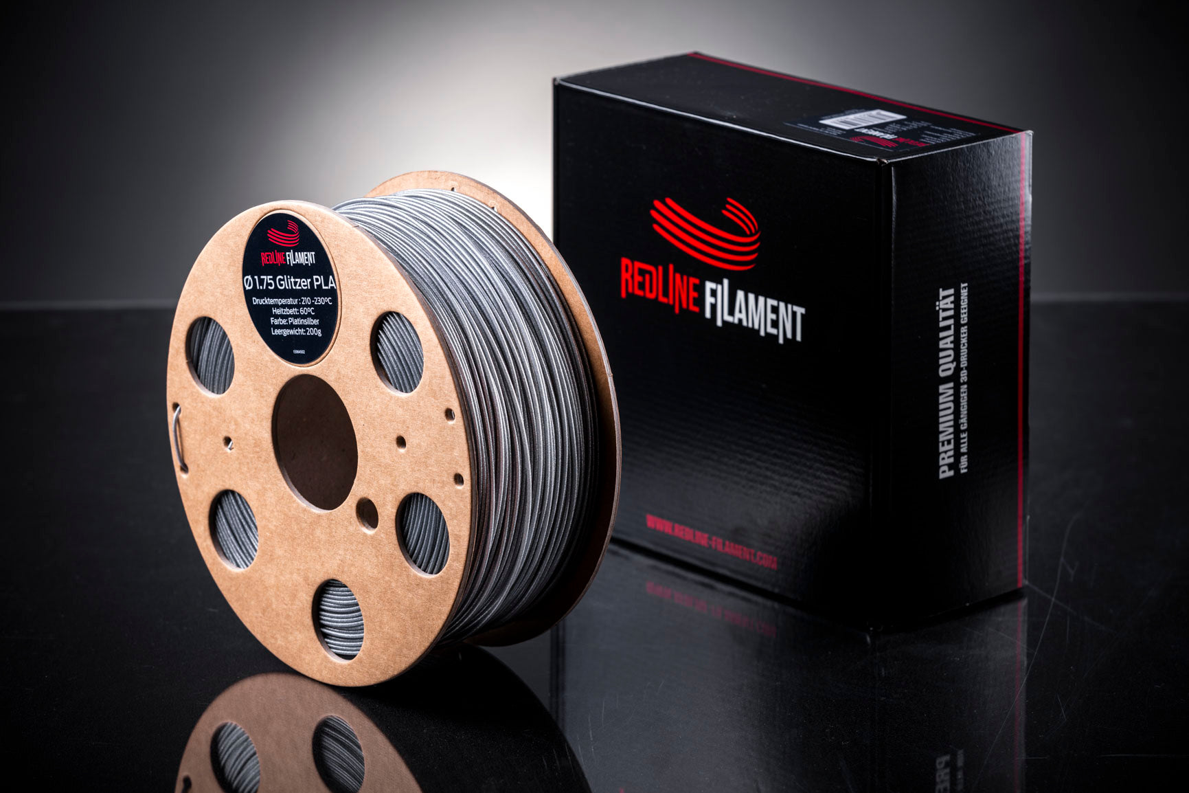 Glitzer PLA Platinsilber