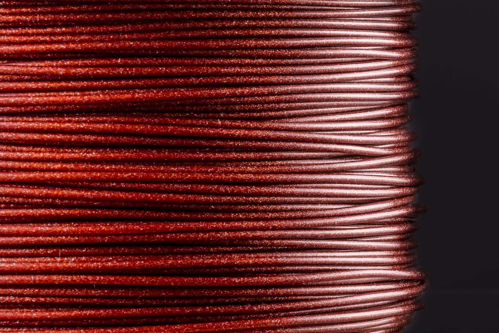 Glitzer PLA Oxidrot (2,85mm)