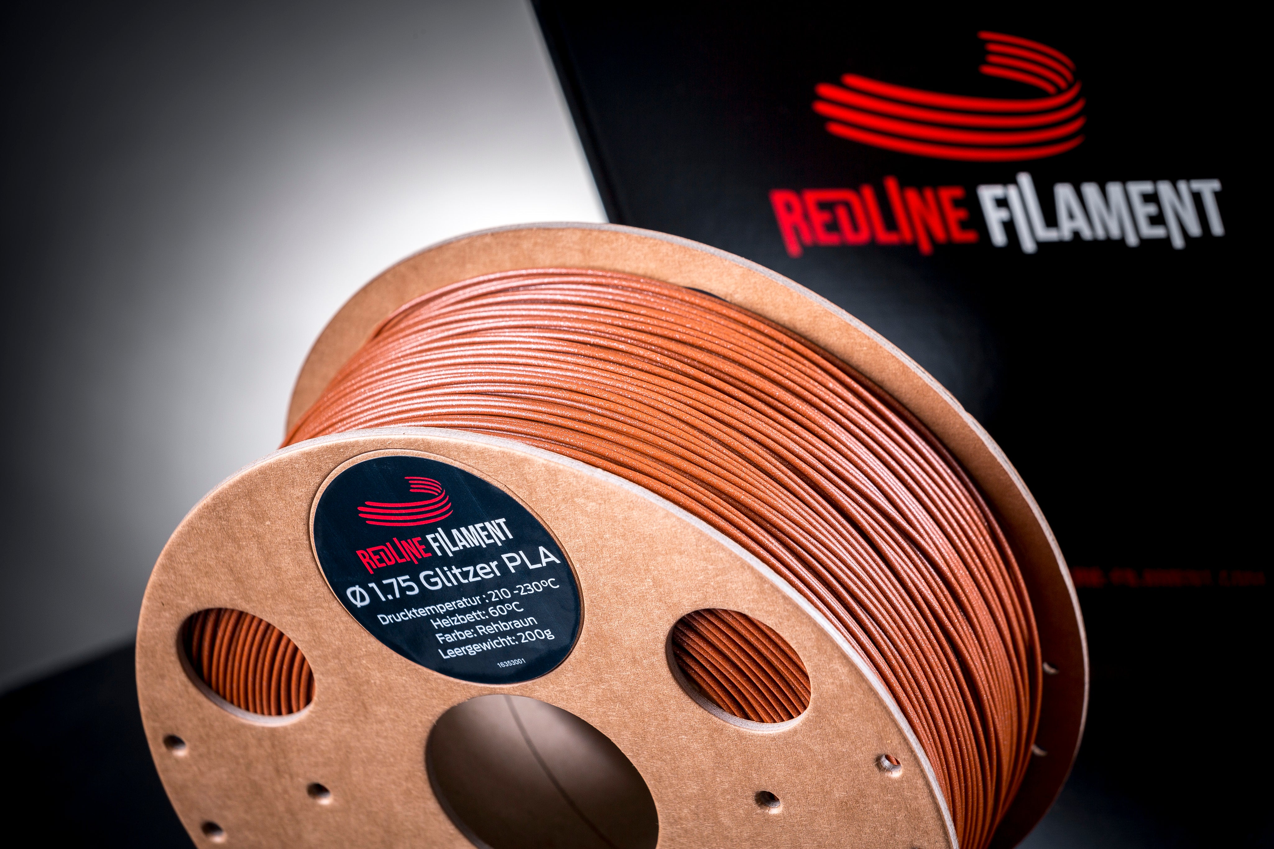 Glitzer PLA Rehbraun (2,85mm)