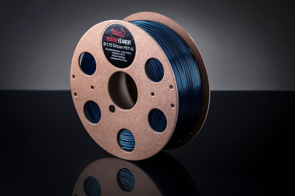 PET-G Glitzer Perlblau