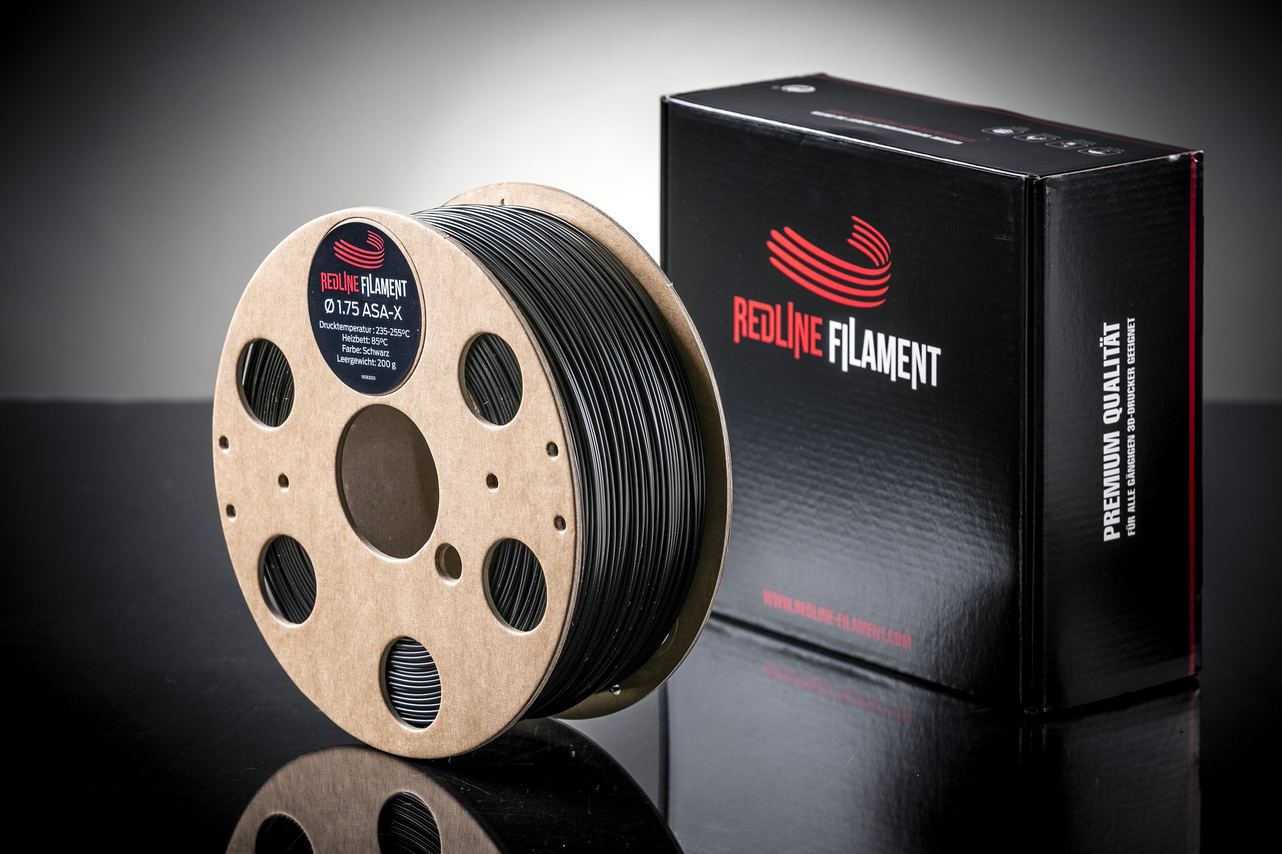 ASA-X Filament Schwarz (1,75mm) ASA REDLINE FILAMENT 
