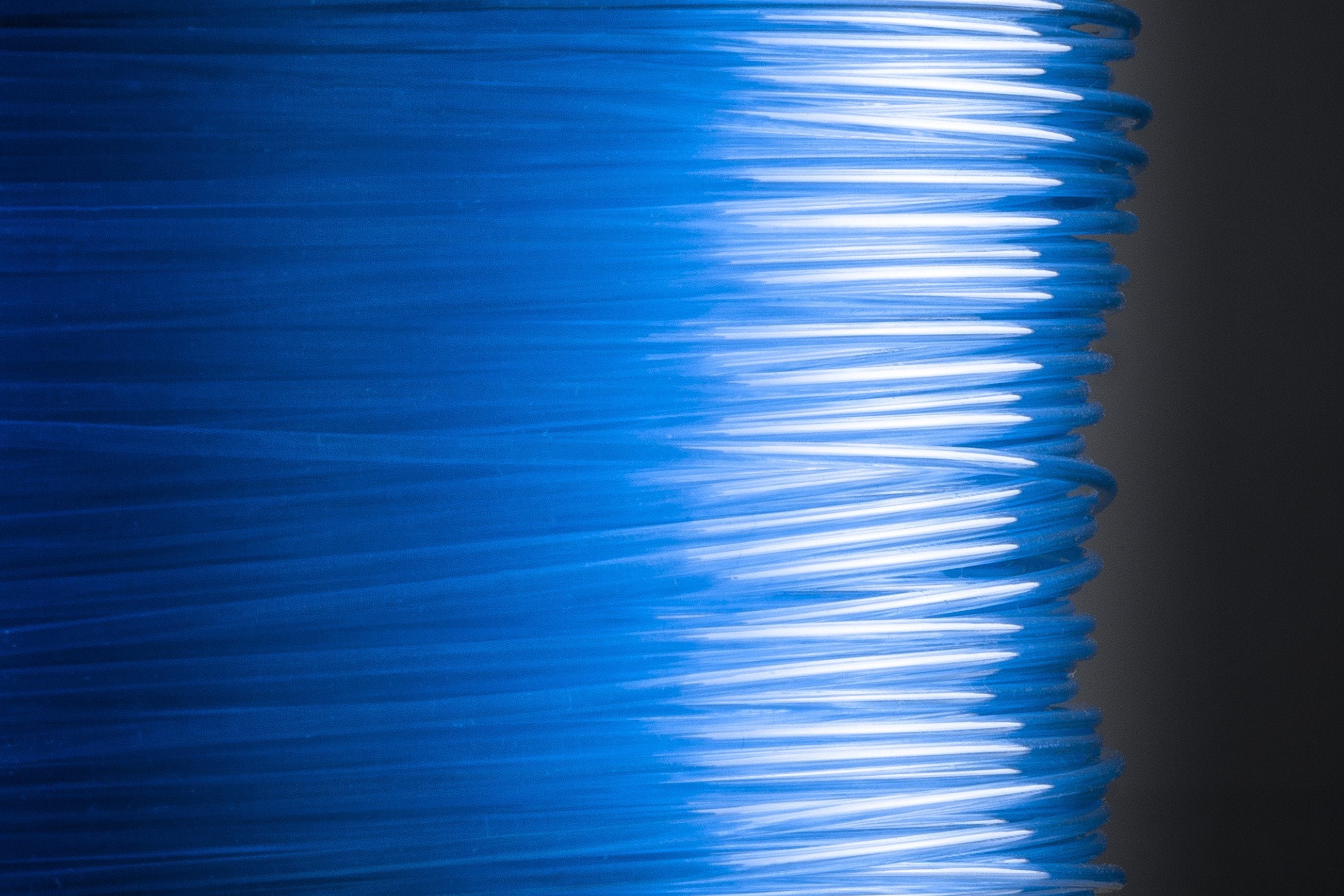PET-G Filament Transparent Blau PET-G REDLINE FILAMENT 