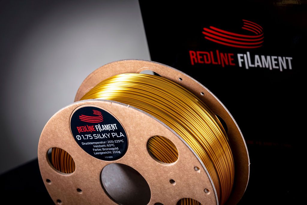 Silky PLA Bronzegold Silky REDLINE FILAMENT 